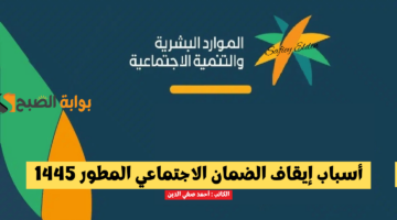 أبرز 8 أسباب إيقاف الضمان الاجتماعي