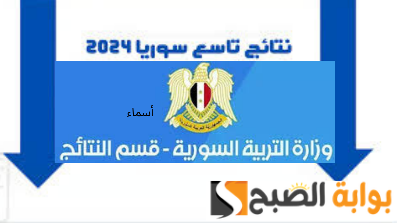 نتائج التاسع سوريا عبر Www moed gov sy النتائج الامتحانية حسب الاسم 2024