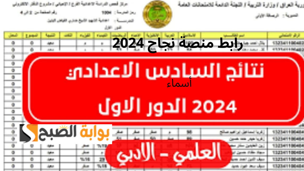 رابط منصة نجاح نتائج السادس الاعدادي 2024 العراق عموم المحافظات “علمي وأدبي”