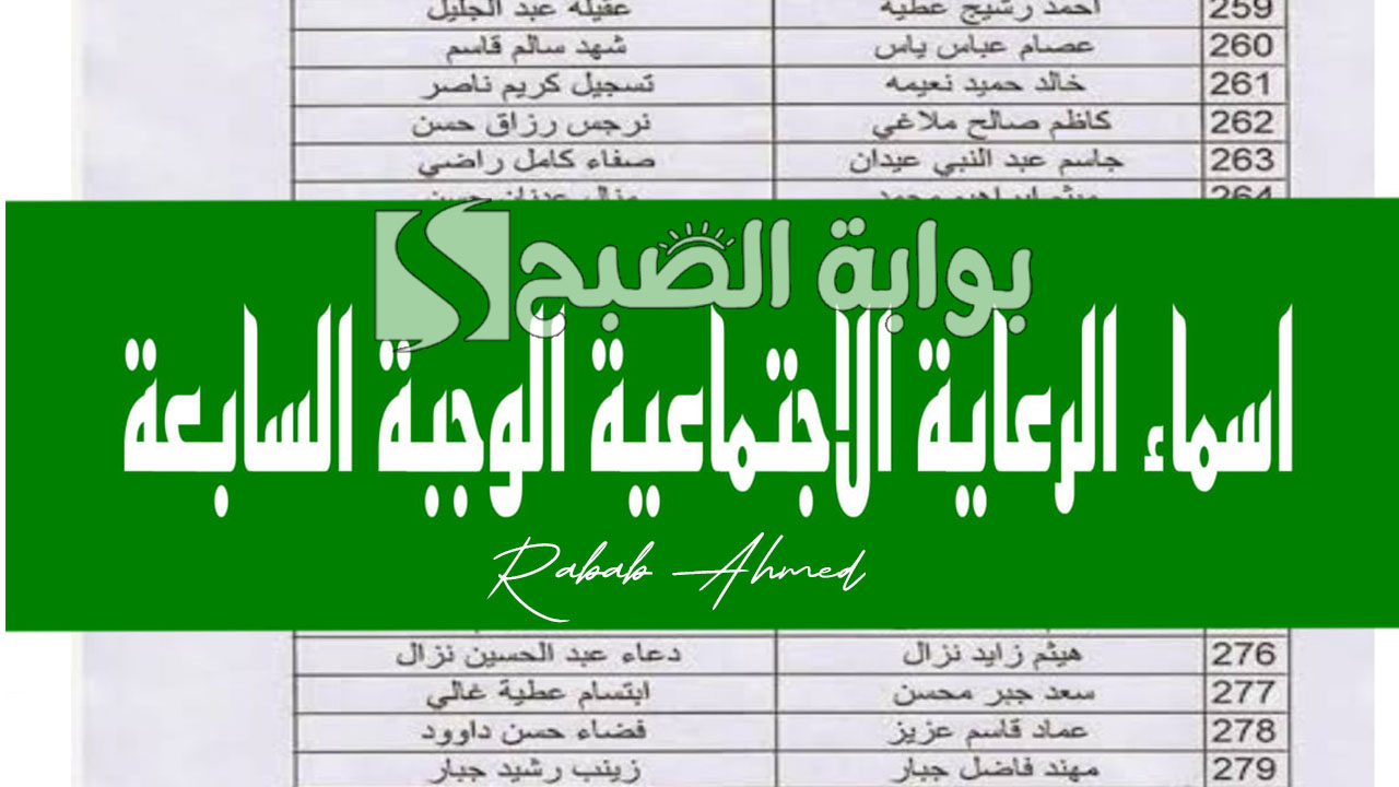 كشوفات اسماء الرعاية الاجتماعية الوجبة السابعة 2024 وشروط التقديم في “الدعم العراقي”