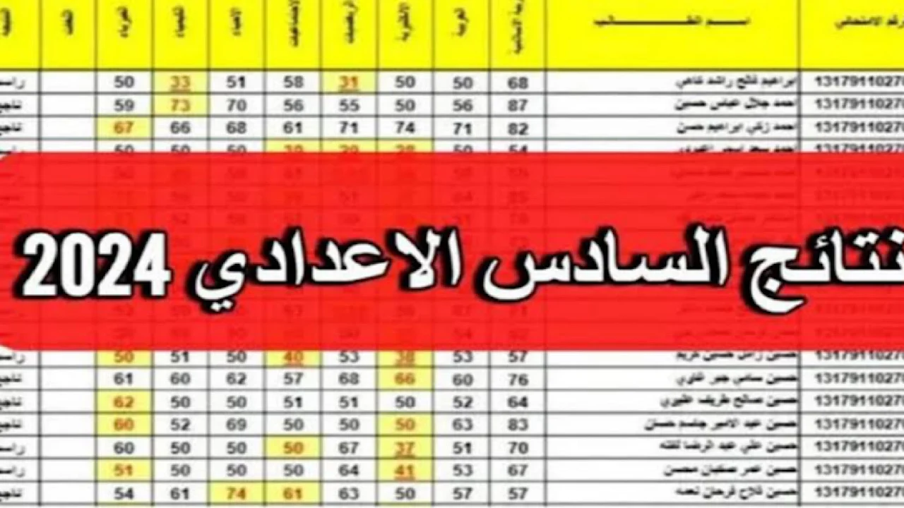 ظهرت رسميًا ومتاحة الآن.. رابط نتيجة الصف السادس الإعدادي العراقي عبر منصة نجاح najah.iq 2 ظهرت رسميًا ومتاحة الآن.. رابط نتيجة الصف السادس الإعدادي العراقي عبر منصة نجاح najah.iq
