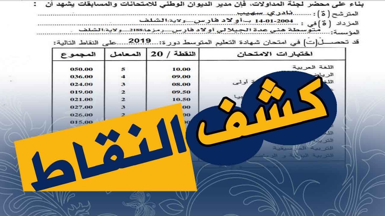 bac onec dz كشف نقاط شهادة البكالوريا 2024 بالجزائر عبر موقع الديوان الوطني للامتحانات والمسابقات