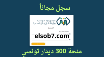 التسجيل في منحة 300 دينار