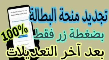 تجديد منحة البطالة في الجزائر