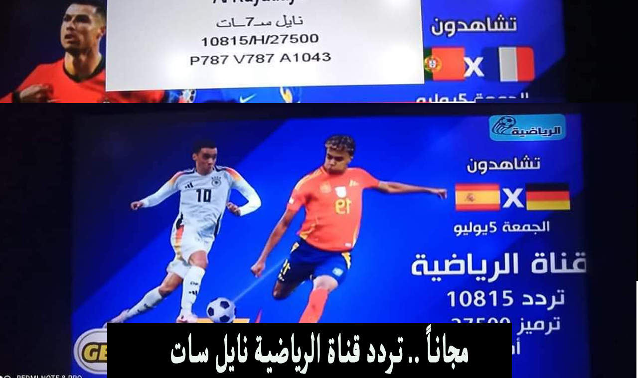 “نايلسات” تردد قناة الرياضية نايل سات المتوقع نقلها لمباراة انجلترا واسبانيا اليوم نهائي اليورو 2024