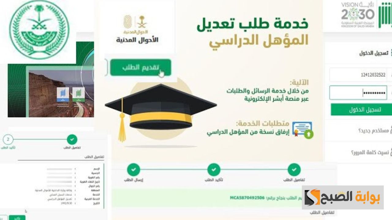 تعديل المؤهل الدراسي في السعودية.. تعرف أهم الشروط والأسباب التي تسبب رفض تعديل المؤهل في خدمة أبشر 1446 5 تعديل المؤهل الدراسي في السعودية.. تعرف أهم الشروط والأسباب التي تسبب رفض تعديل المؤهل في خدمة أبشر 1446