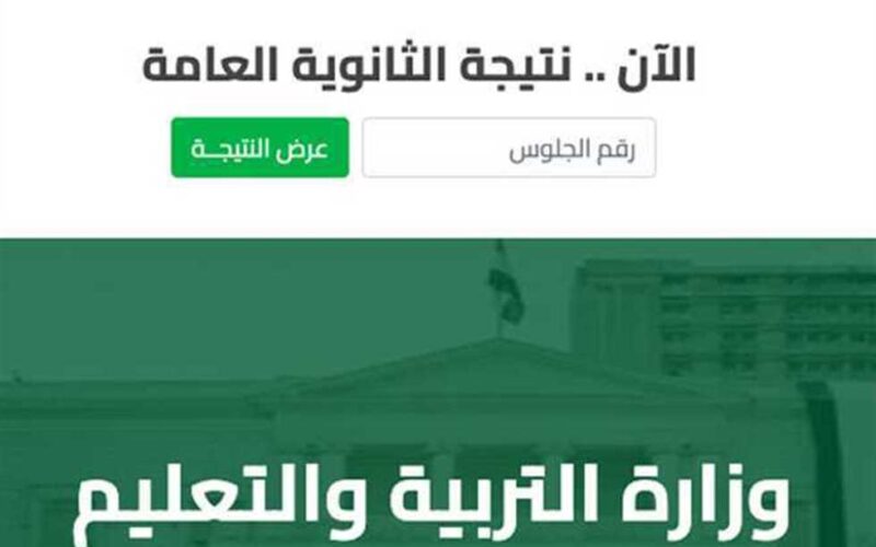 الان.. رابط نتائج الثانوية العامة في مصر 2024.. اليكم الرابط الرسمي