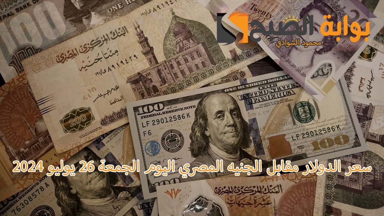 الأخضر وصل كام؟.. سعر الدولار مقابل الجنيه المصري اليوم الجمعة 26 يوليو 2024 في البنوك