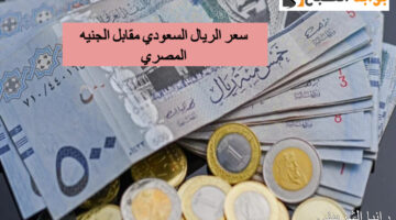 سعر الريال السعودي مقابل الجنيه المصري 1 1 6