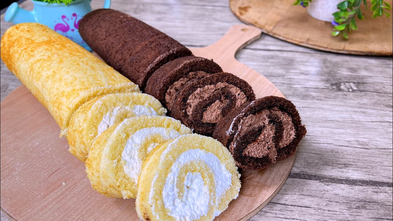 اعملي سويسرول الطاسة السريع بنكهات متنوعة أهش وأطرى من الجاهز