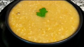 شوربة الشوفان بالجزر والبطاطس