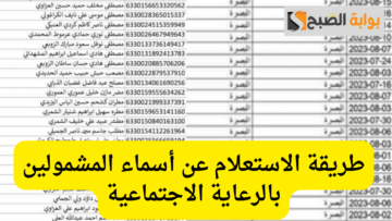 حصرياً.. رابـط الاستعلام عن أسماء المشمولين بالرعاية الاجتماعية في العراق 1446 عبر منصة مظلتي