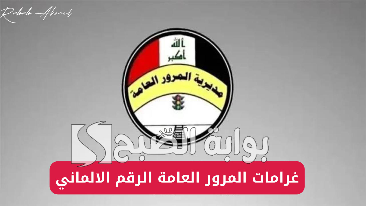 كيفية سداد غرامة المرور العامة الرقم الألماني 2024 بالعراق وأنواع المخالفات