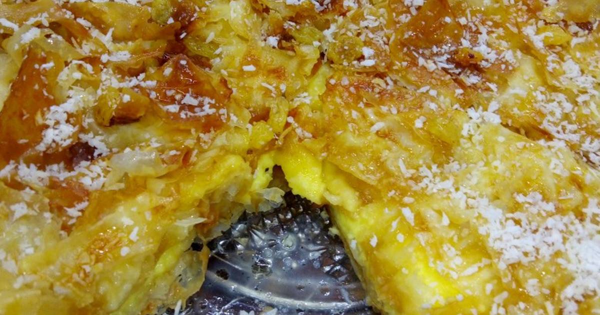 الحلو السريع فطائر الطاسة السريعة بالجلاش بحشوة الكاسترد بطعم لا يقاوم بأقل التكاليف