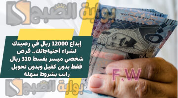 قرض شخصي ميسر بقسط 310 ريال