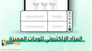 مزاد اللوحات الإلكتروني عبر منصة أبشر