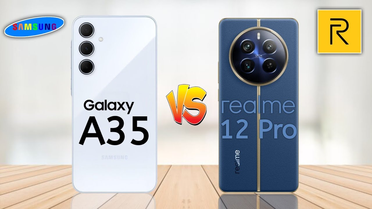 مقارنة العمالقة.. مواصفات وسعر هاتف Realme 12 Plus و هاتف Galaxy A35.. ايهما أفضل؟