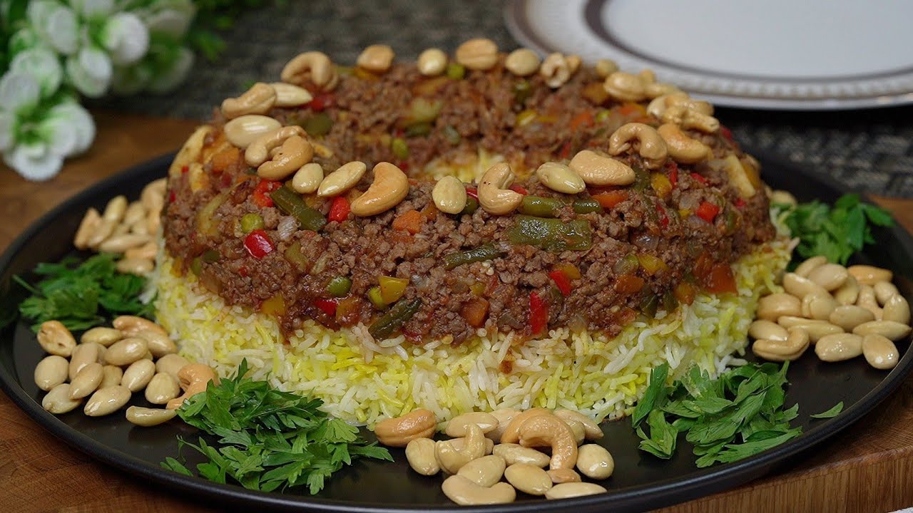 طريقة عمل المقلوبة باللحم في المنزل بطريقة سهلة ومضمونة