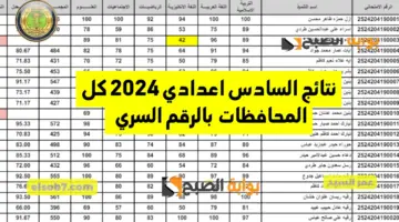 منصه نجاح نتائج السادس الاعدادي بالعراق 2024