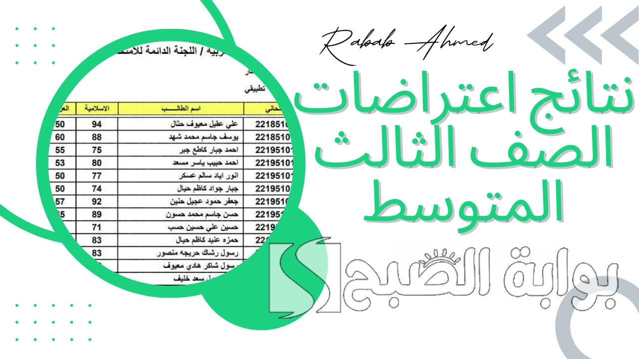 الاستعلام عن نتائج إعتراضات الثالث المتوسط العراق 2024 عبر نتائجنا ووزارة التربية