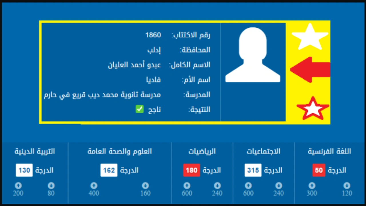لينك moed.gov.sy سريع ومباشر  .. رابط نتائج التاسع سوريا 2024 حسب الاسم ورقم الاكتتاب