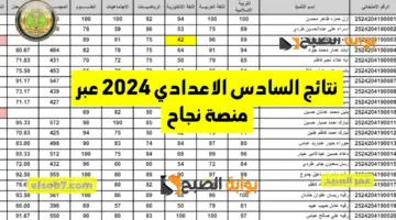 نتائج السادس اعدادي pdf العراق 2024