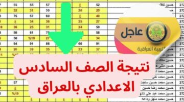 نتائج السادس الإعدادي 1 4
