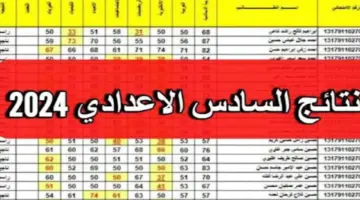 نتائج السادس الاعدادي 2