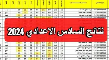 نتائج السادس الاعدادي 2024 منصة نجاح 3