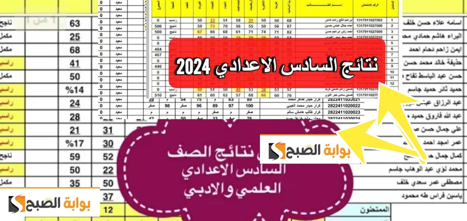لينك نتيجة الصف السادس الاعدادي العراق 2024 ب ثلاث طرق سريعة ومباشرة