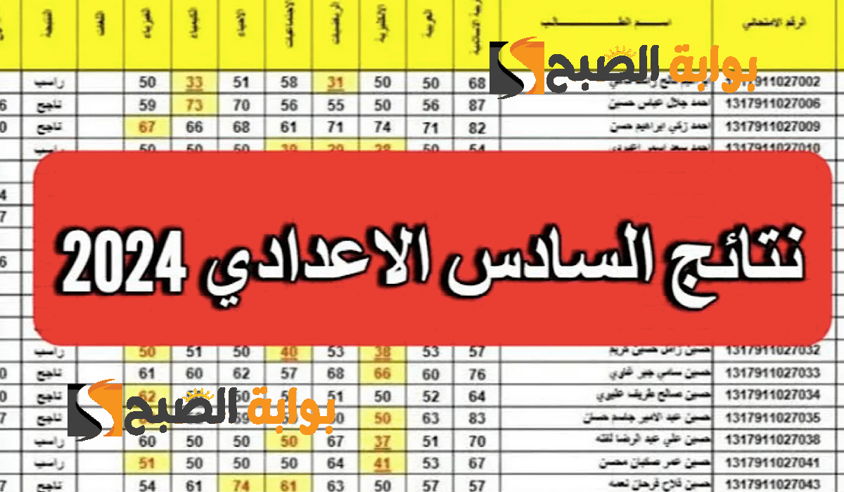 لينكـ منصة نجاح نتائج السادس الإعدادي 2024 الدور الأول علمي وادبي جميع المحافظات العراقية
