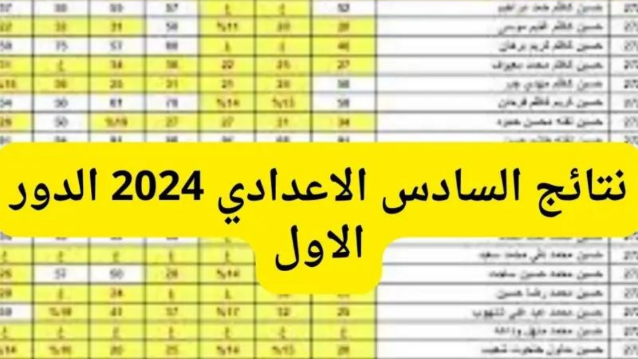 رابط نتائج السادس الإعدادي في العراق الدور الأول عبر موقع وزارة التربية العراقية 2024