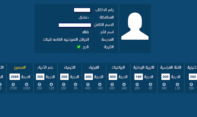 هنا.. رابط استخراج نتيجة الثانوية العامة سوريا 2024 البكالوريا برقم الاكتتاب 5 هنا.. رابط استخراج نتيجة الثانوية العامة سوريا 2024 البكالوريا برقم الاكتتاب