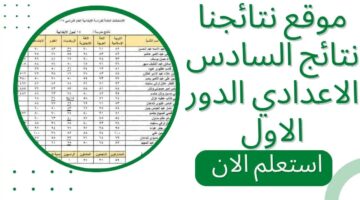 نتائجنا نتيجة السادس الاعدادي