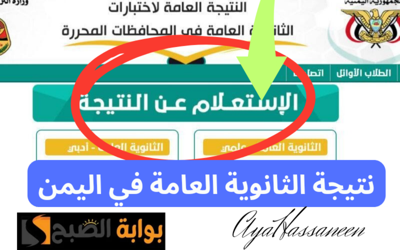 استعلم الآن…لينك نتيجة الثانوية العامة اليمن 2024 عبر موقع وزارة التربية والتعليم moe-ye.ne