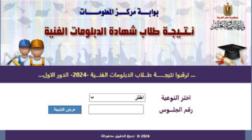 نتيجة الدبلومات الفنية 2024 5