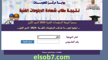 نتيجة الدبلومات الفنية 2024 الدور الاول