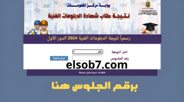 نتيجة الدبلومات الفنية 2024 برقم الجلوس 1