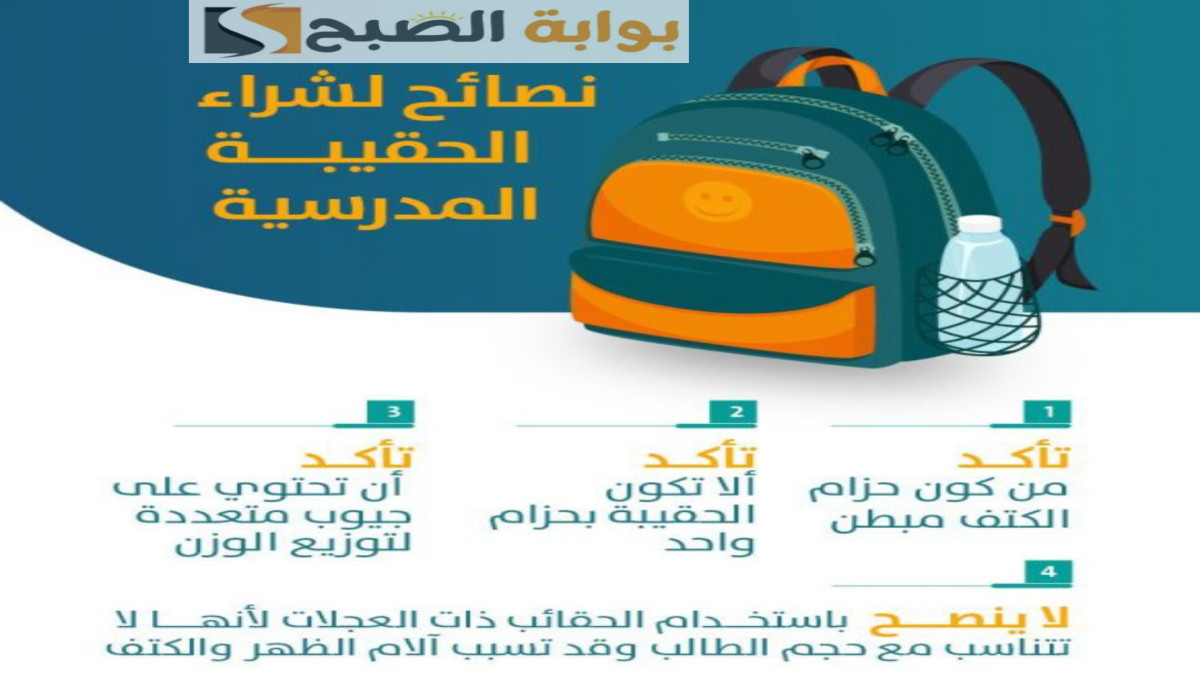 صحة الجوف: هذه هي 4 نصائح عند اختيار الحقيبة المدرسية بالتزامن مع عودة الدراسة