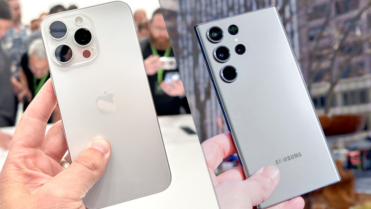 “تشتري آيفون ولا سامسونج”.. مقارنة شاملة بين هاتف Apple iPhone 15 Pro Max وهاتف Samsung Galaxy S23 Ultra