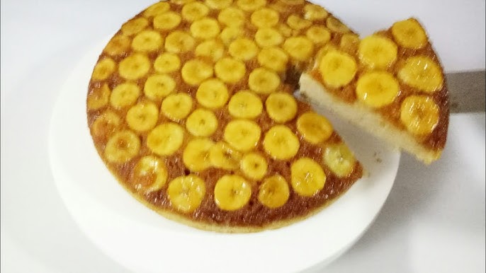 كيكة الفانيليا بالموز والكراميل بمذاق جميل ورائحة شهية