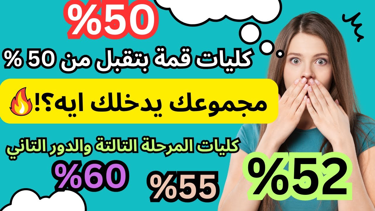 قائمة كليات حكومية تقبل الحاصلين على 55% فأكثر علمي علوم ورياضة في الثانوية العامة 2024 5 قائمة كليات حكومية تقبل الحاصلين على 55% فأكثر علمي علوم ورياضة في الثانوية العامة 2024