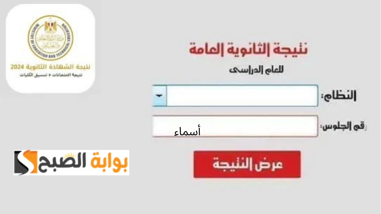 رابط رسمي نتيجة الثانوية العامة 2024 بالاسم عبر وزارة التربية والتعليم واليوم السابع وإعلان الأوائل علمي وأدبي