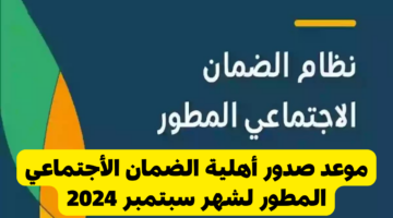 أهلية الضمان الاجتماعي المطور
