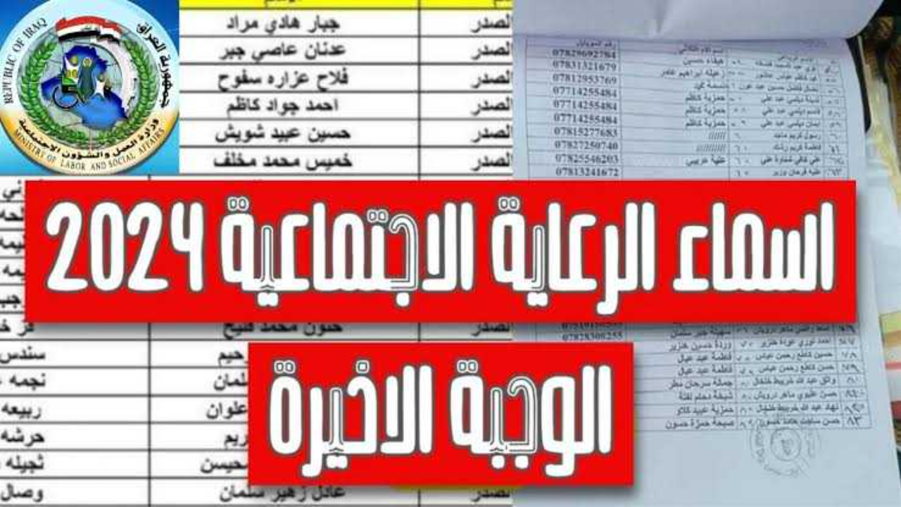 الاستعلام عن اسماء المشمولين بالرعاية الاجتماعية 2024 بالعراق عبر مظلتي