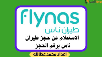 الاستعلام عن حجز طيران ناس