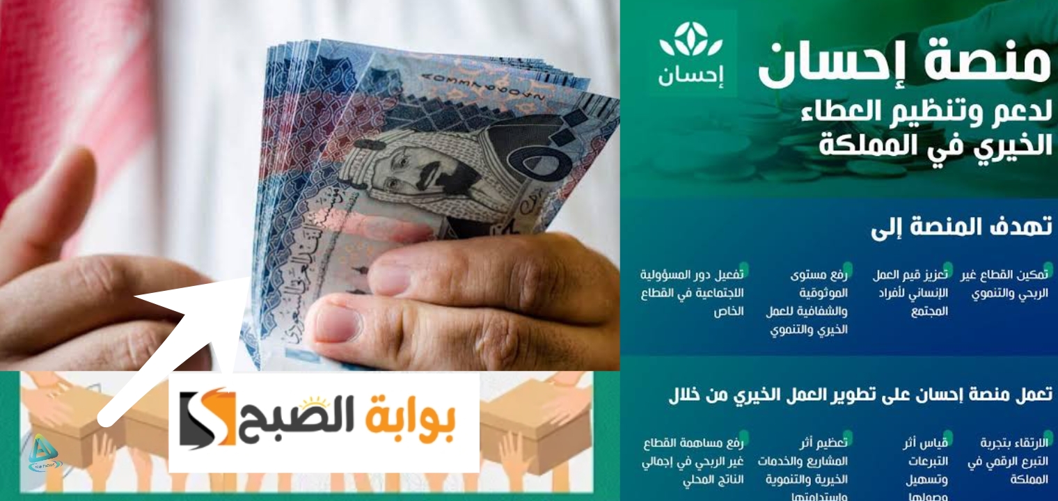 المساعدات التي تقدم عبر منصة إحسان 1446 وخطوات التسجيل للاستفادة منها