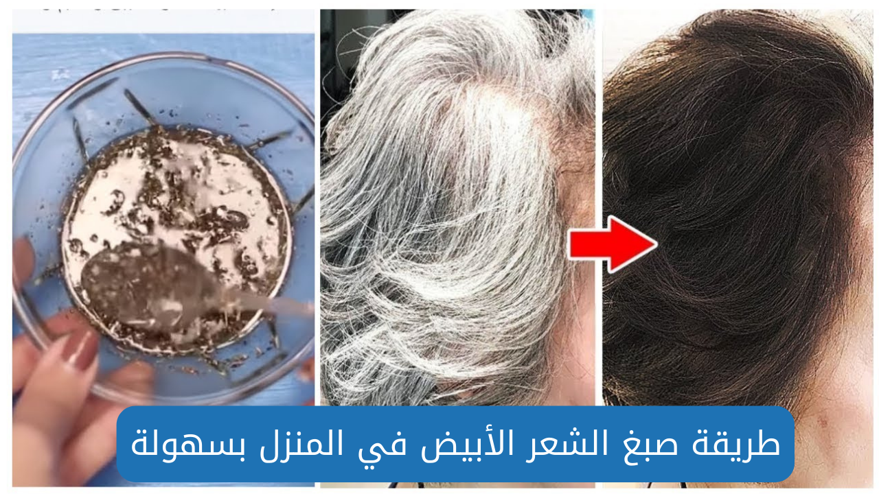 وصفات طبيعية للتخلص من شيب الشعر وصبغة الشعر الأبيض في المنزل