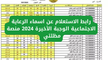 الرعاية الاجتماعية الوجبة الأخيرة