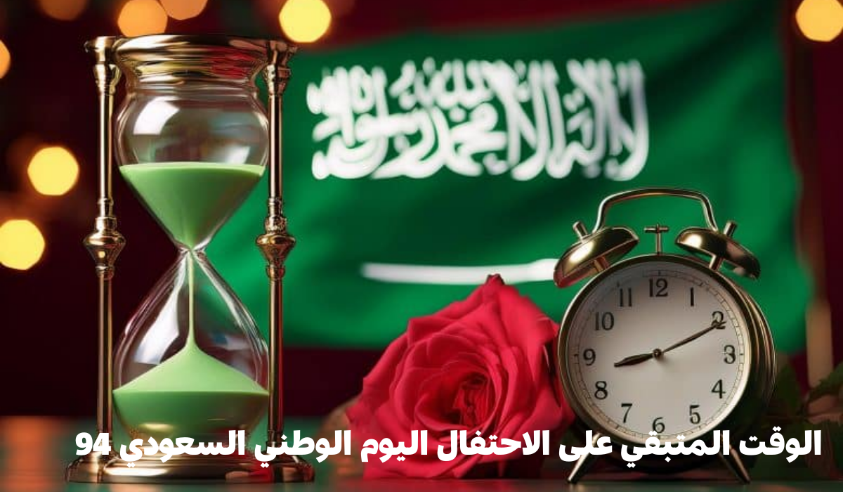 الوقت المتبقي على الاحتفال اليوم الوطني السعودي 94..وموعد إجازة الطلاب والموظفين